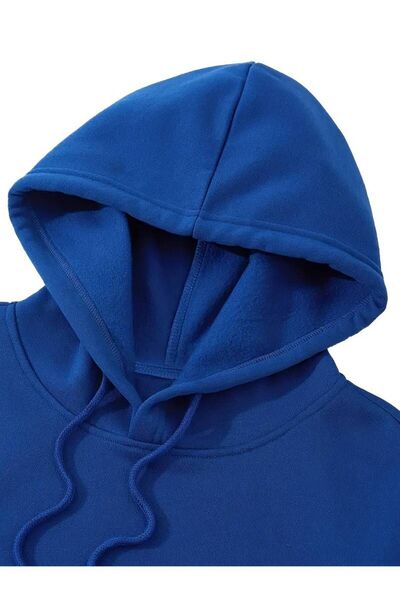 Machetta Унісекс оверсайз зимовий світшот - з принтом автомобіля, 3 нитки, 100% бавовна, з капюшоном