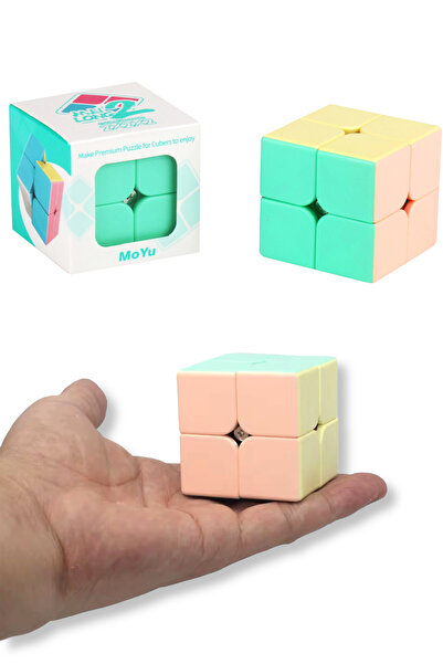 TOYFEST Moyu Macarons 2X2 - مكعب الصبر السريع الذكي بدون ملصقات