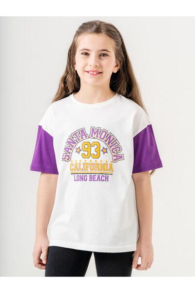 Mışıl Kids Fata - Tricou imprimat SANTA MONICA LONG BEACH