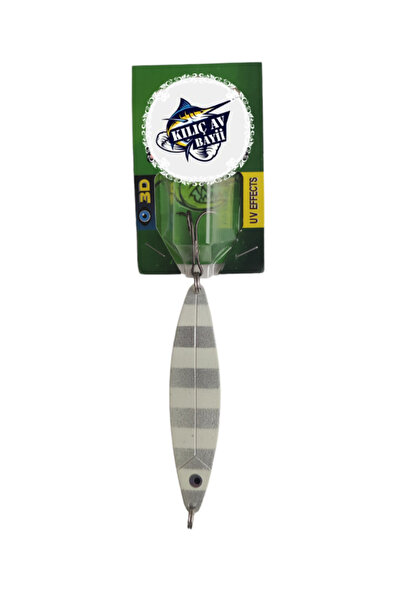 KILIÇ AV BAYİİ SELİM KILIÇ TURNA , ÇİNEKOP , LÜFER , PALAMUT METAL KAŞIK 28 GRAM 9 CM UV MODEL 3D