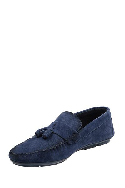 Hammer Jack Pantofi casual pentru bărbați Sage din piele naturală albastru denim