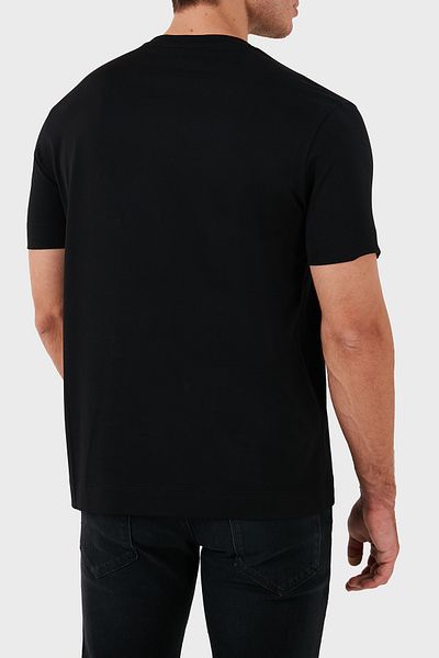 Emporio Armani Ανδρικό βαμβακερό μπλουζάκι με λεπτή εφαρμογή με λαιμόκοψη - 6D1TM1 1JOCZ 0013