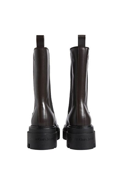 Calvin Klein Deri Koyu Kahve Kadın Bot YW0YW015420HM