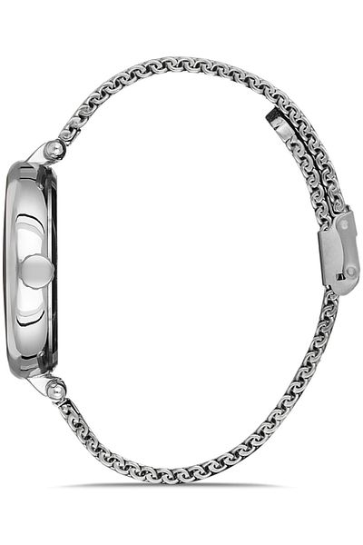 DAVID GUNER Men's Watch with Silver Coated Black Dial Dg-8284Gc-A2