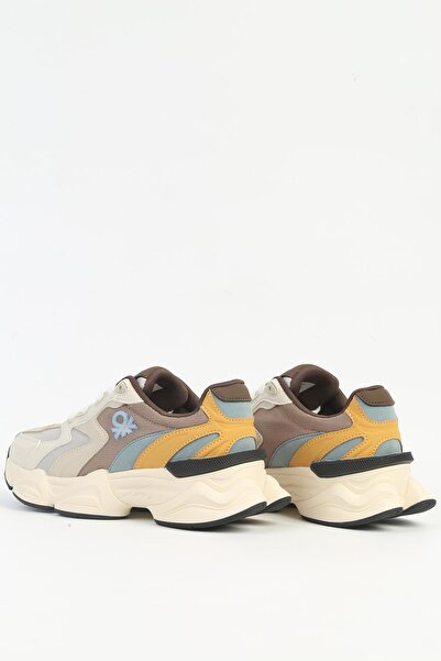 Benetton ® Bej Haki Kadın Spor Ayakkabı İTHAL BNI-11121