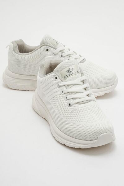 Ccway حذاء رياضي أنوراك للنساء باللون الأبيض الأبيض