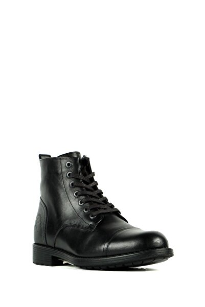 Hammer Jack Merdane Hakiki Deri Siyah Folce Oıutdoor Erkek Bot