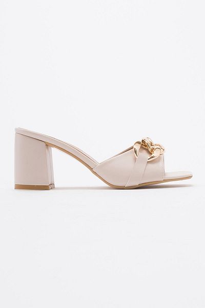 Ccway Women's Buckle Slippers TEN SKIN