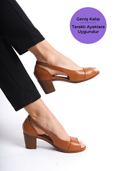 Tamdabu Ayakkabı Pantofi ocazional damă din piele naturală bronzată - TMD 202462