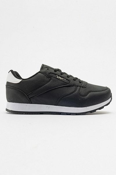 Ccway Pantofi sport cu șireturi de damă, alb, negru