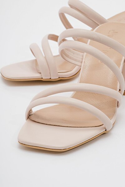 Ccway 4-Piece Women's Heeled Slippers TEN SKIN