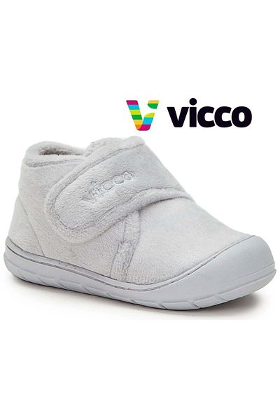 Vicco Color Ilk Adım Bebek Ortopedik Çocuk Panduf Spor Ayakkabı Gri