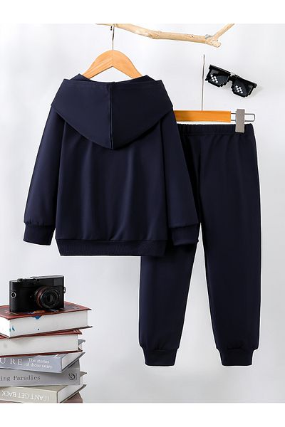 Let's Wear Σετ αθλητικής φόρμας παιδικής κουκούλας Premium Compact με στάμπα Al-Crescent SFC - Αθλητική φόρμα 2 τεμαχίων