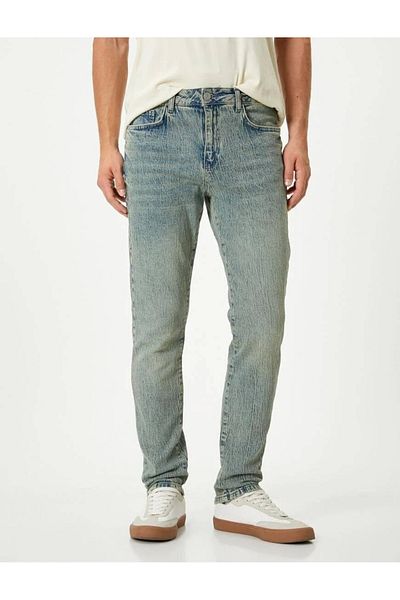 Koton Slim-Fit-Jeans mit Knopfdetail – Brad Jean