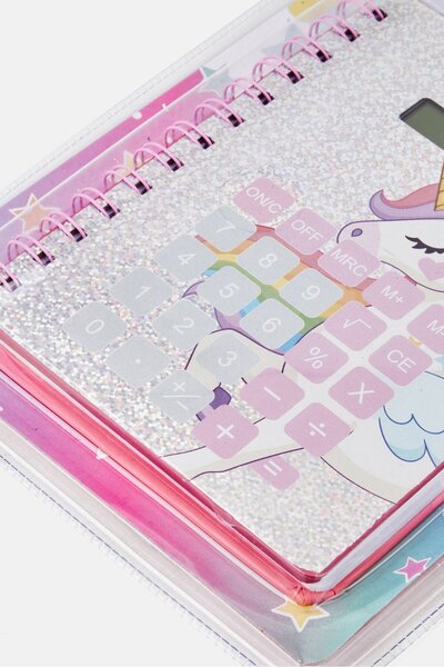 Votum Spiral Notebook With Calculator, Pink Combo