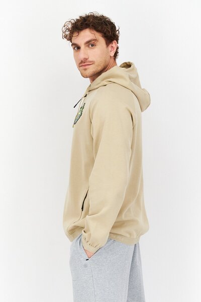 Fila Men Sportswear Fit Long Sleeve Golf Sweatshirt, Dark Beige