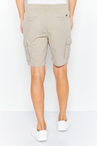 Threadbare شورت كارجو رجالي بقصّة عادية ورباط، لون بيج