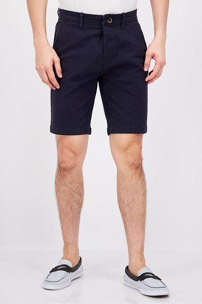 Threadbare Men Solid Chino Short, Navy