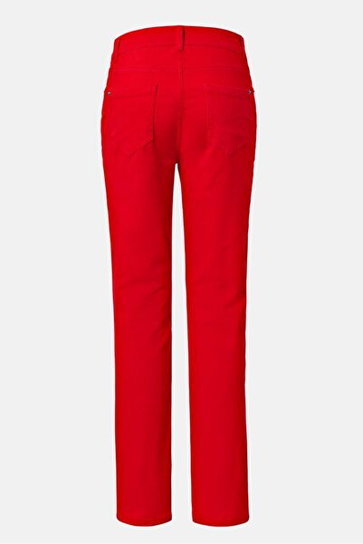 Tchibo Women Slim Fit Stretchable Solid Denim Jeans, Red