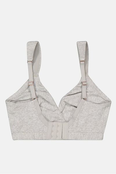 Figleaves Women No Padded Comfort Bra, Grey