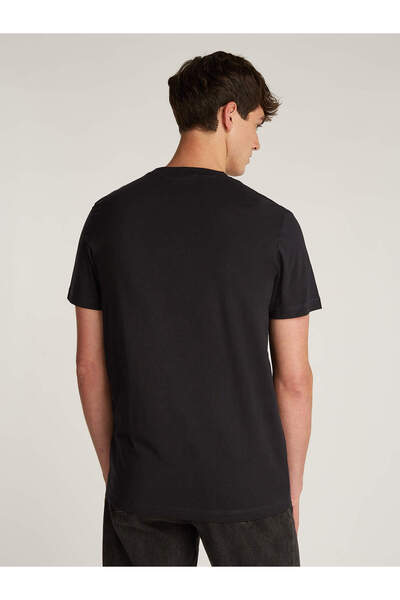 Calvin Klein Erkek Siyah - Beyaz Kısa Kollu Tişört