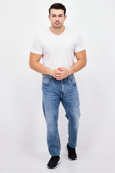 Esprit Men Relaxed Fit Wash Stretchable Jeans, Blue