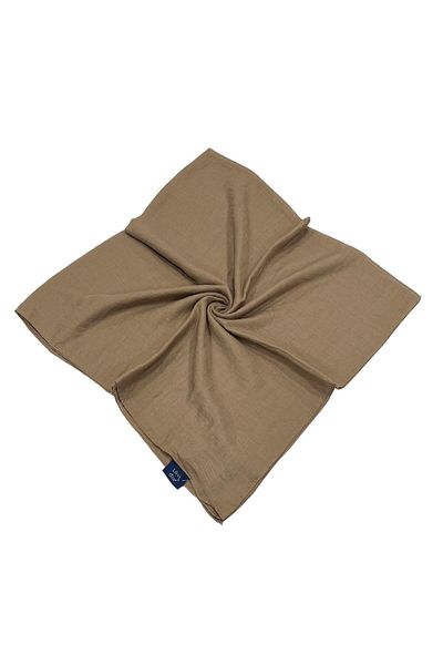Levidor Luxury Cotton Jazz Scarf - Μαλακό Καφέ