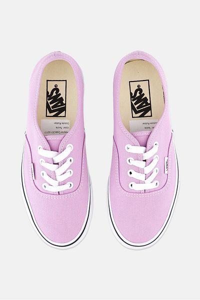 Vans Women Authentic Lace Up Shoes, Light Purple