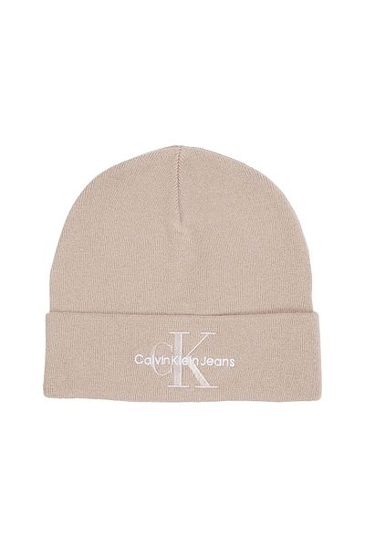 Calvin Klein Bavlněný vyšívaný baret s logem - K60K 612668 Pcf