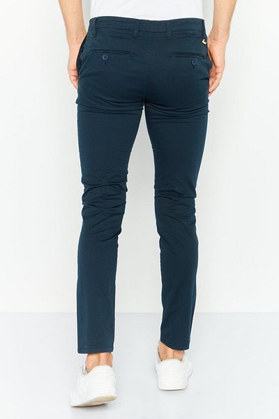 Sorbino Men Regular Fit Solid Chino Pants, Navy