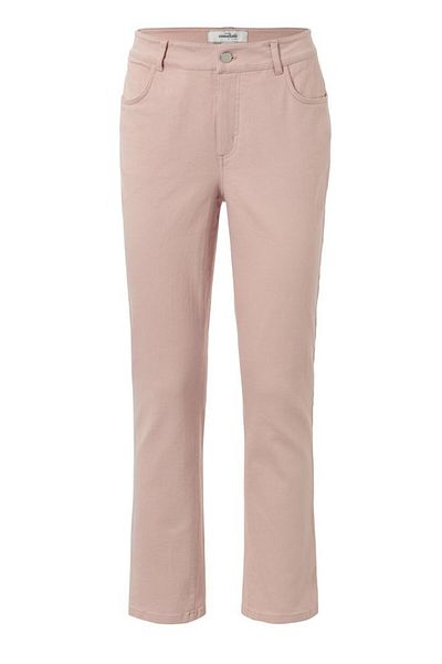 Tchibo Women Straight Fit Plain Stretchable Denim Jeans, Peach