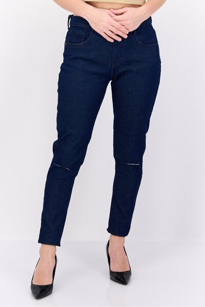 U.S. Polo Assn. بنطلون جينز نسائي ضيق قابل للتمدد ومغسول بقصّة Skinny Fit، با...