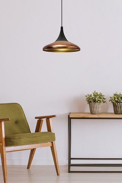 Bamyum Paladin Patina - Single Chandelier Pendant Lamp, Living Room Bedroom Entrance Retro Model