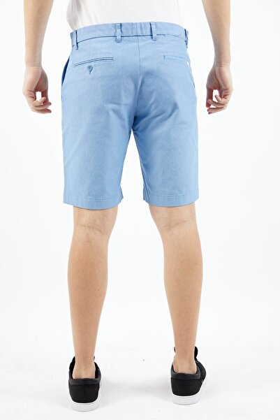 Lacoste Men Solid Bermuda Basic Shorts, Light Blue