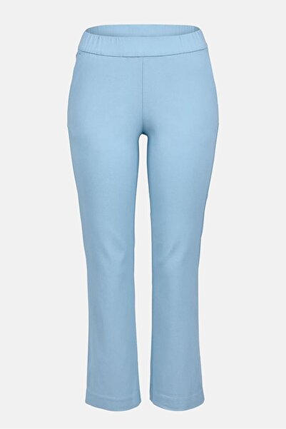 Tchibo Women Regular Fit Stretchable Trouser Pants, Light Blue