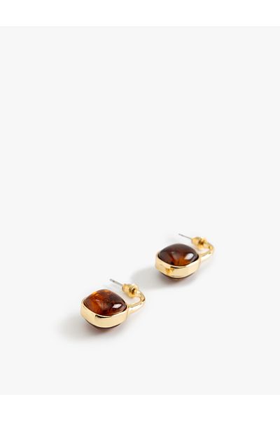 Koton Vintage Stone Detailed Dangle Earrings