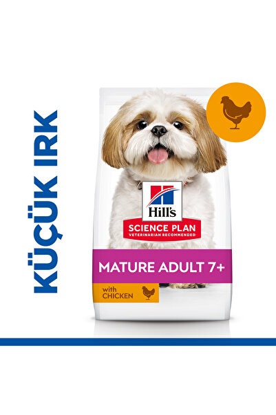 Hill's SCIENCE PLAN Tavuklu Küçük ve Mini Irk +7 Yaşlı Köpek Maması 1,5 Kg