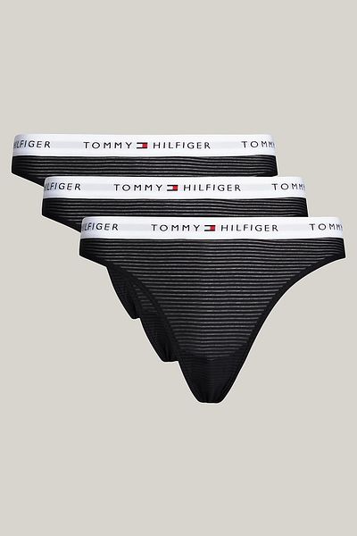 Tommy Hilfiger 3-balenie sieťovaných tangáčov
