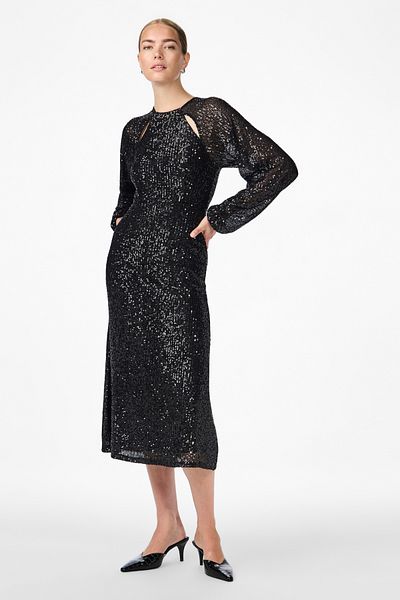 YAS. Yasrica Ls Sequin dlouhé šaty - přehlídka