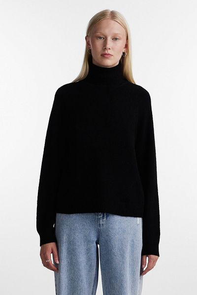 PIECES Pcjuliana Ls - Rollneck Knit Noos Bc Model Sweater