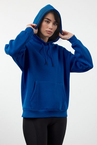 Trendyol Collection Πλεκτό φούτερ με κουκούλα Fleece Saks Color Oversize - TWOAW24SW00103