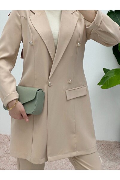 HİJABAYA Σετ παντελόνι με διπλό γιακά HJB με λεπτομέρεια τσέπης