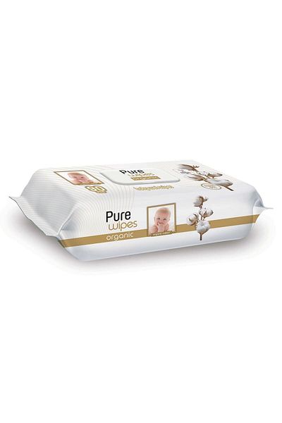 Sleepy Pure Baby Organic Cotton Wet Wipes 90 Pieces