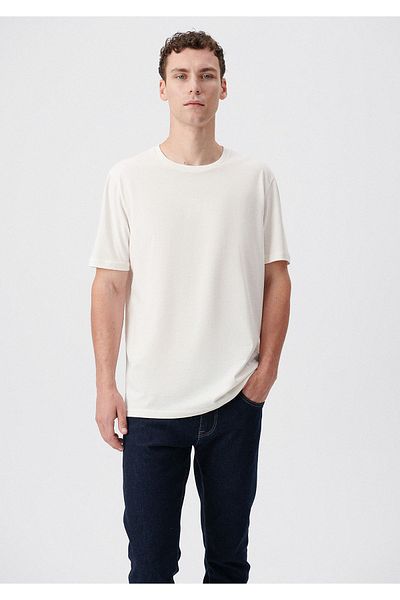 Mavi Basic Ecru T-Shirt Regular Fit / Normal Cut 0610251-70054