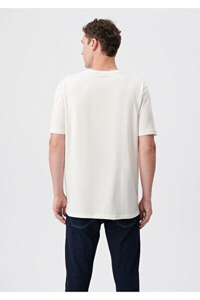 Mavi Basic Ecru T-Shirt Regular Fit / Normal Cut 0610251-70054