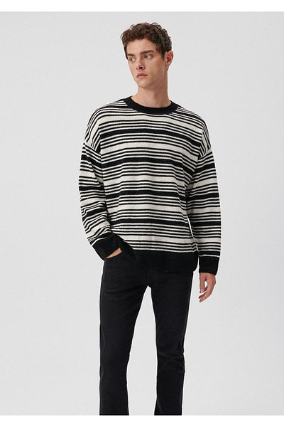 Mavi Striped Black Sweater Oversize / Wide Cut 0710138-900