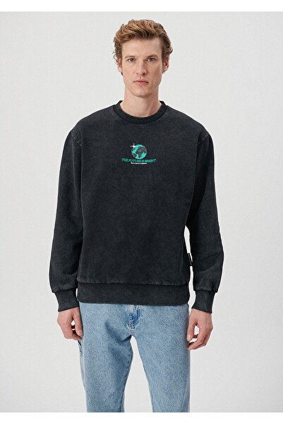 Mavi The Future Baskılı Kapüşonlu Sweatshirt 0S10038-900