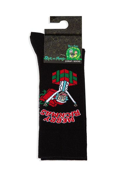 Mavi Christmas Themed Black Socks0911254-900