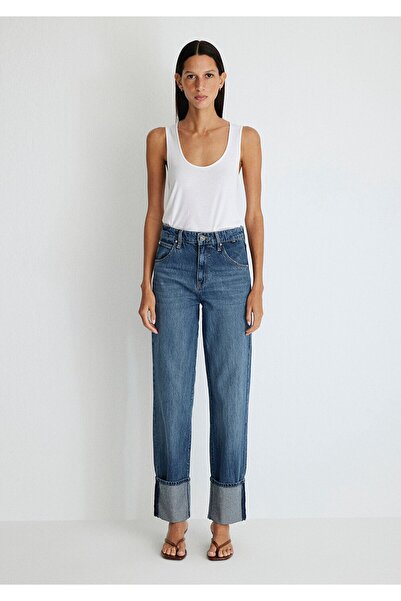 Mavi Ikonické tmavě modré džínové kalhoty Savannah – Misty, manžeta1010640-87927