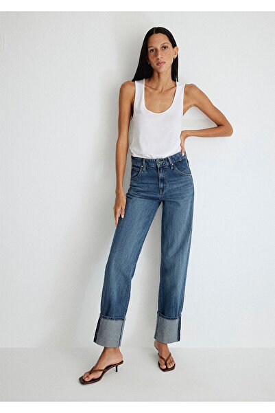 Mavi Ikonické tmavě modré džínové kalhoty Savannah – Misty, manžeta1010640-87927